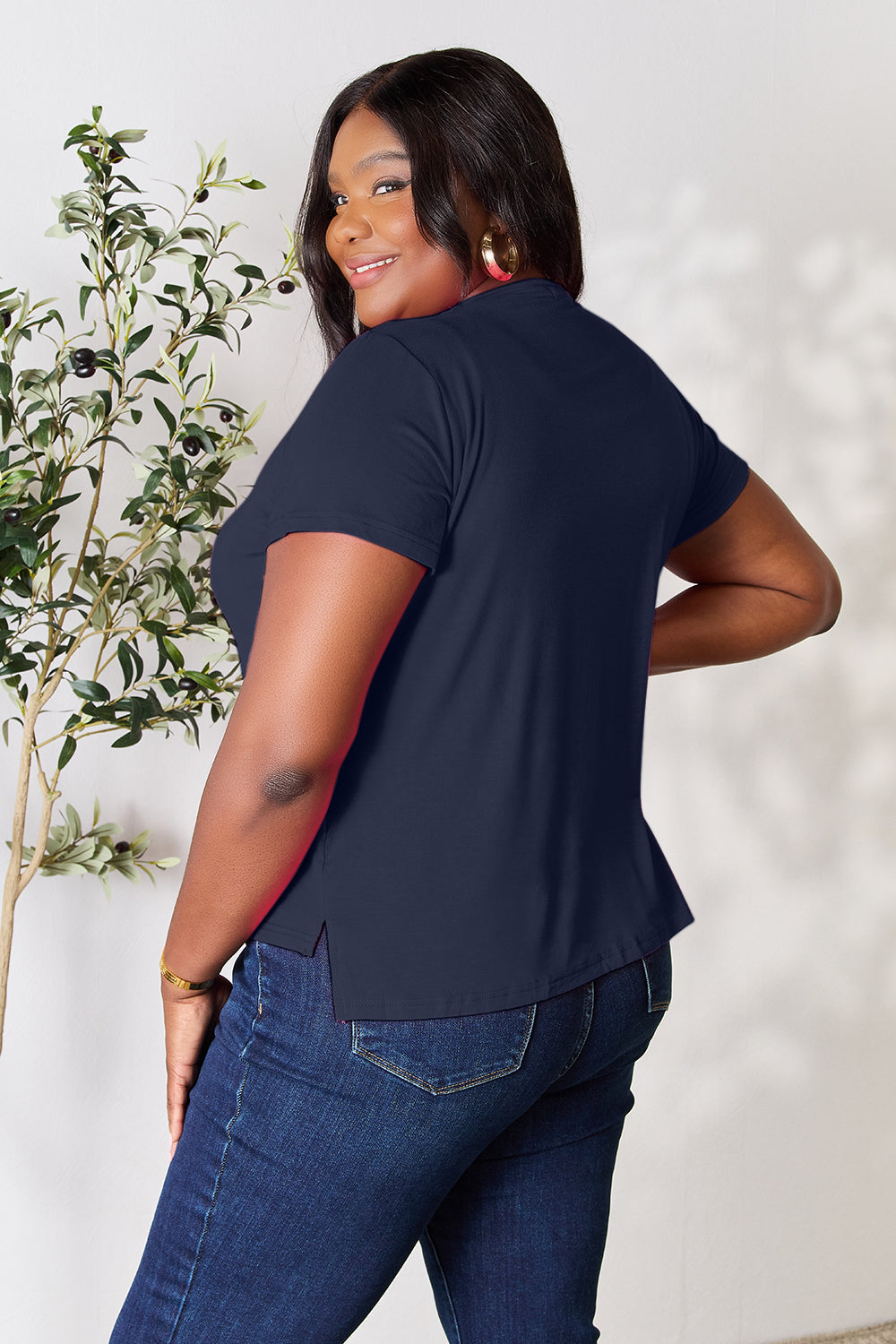 BASIC BAE Full Size Round Neck Short Sleeve T-Shirt - 7 COLORS