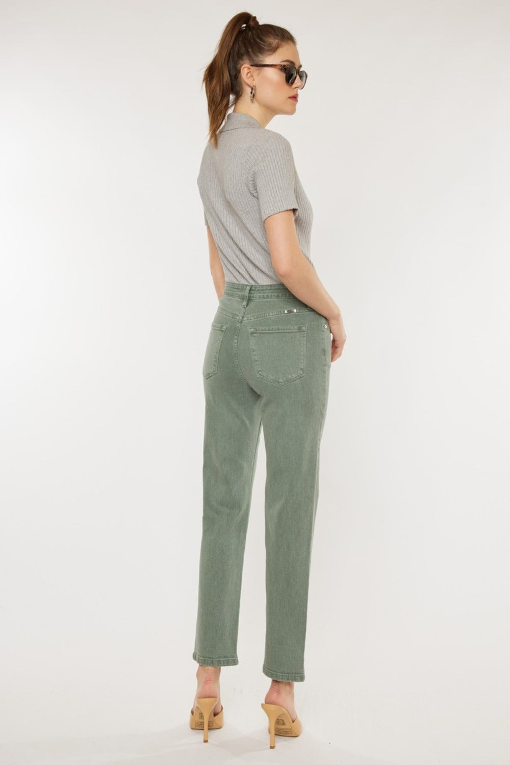 Inseam 27.5" Ultra High Rise Straight Jeans KANCAN