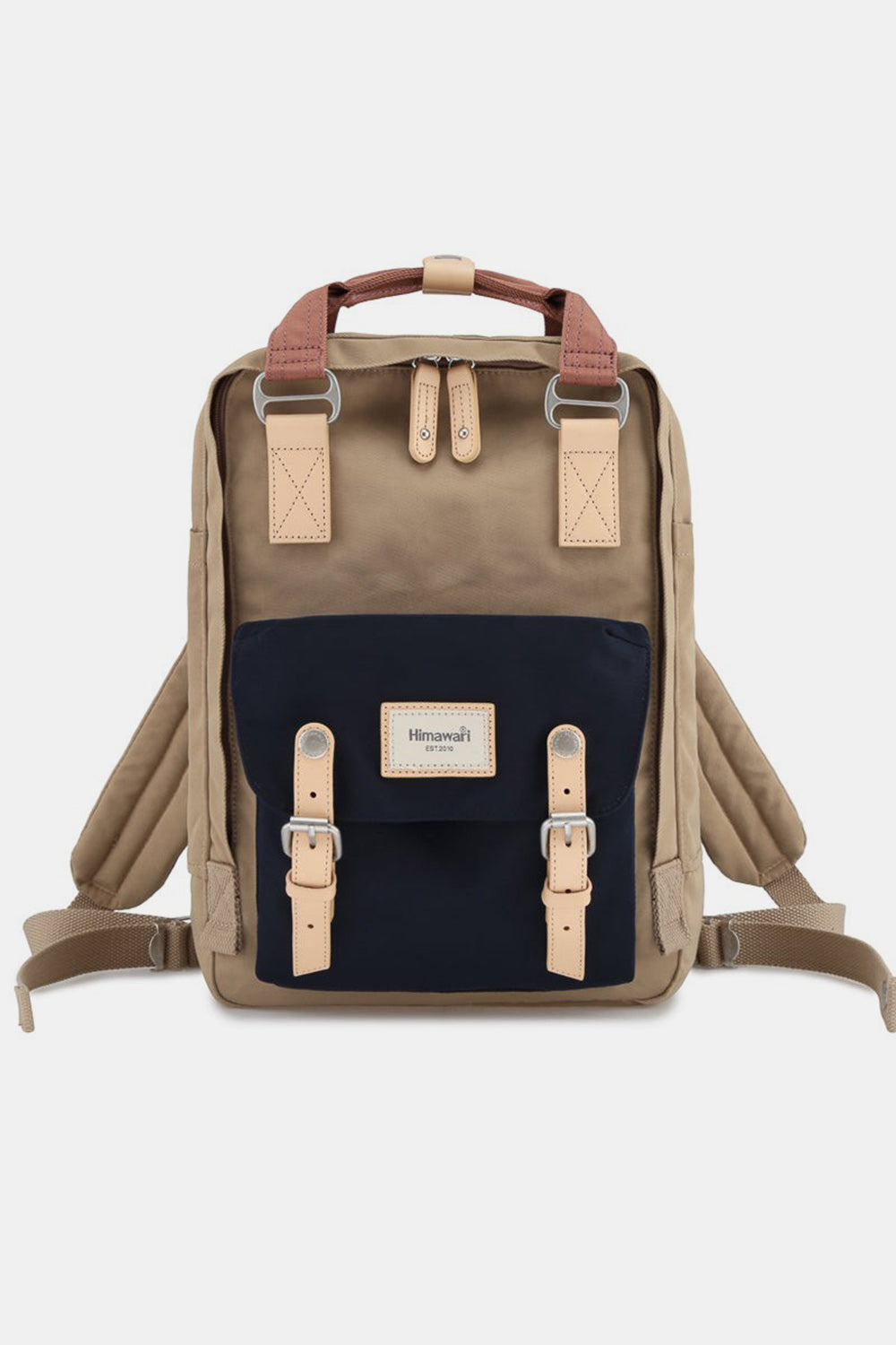 Contrast Waterproof Nylon Backpack Bag - 21 COLORS HIMAWARI