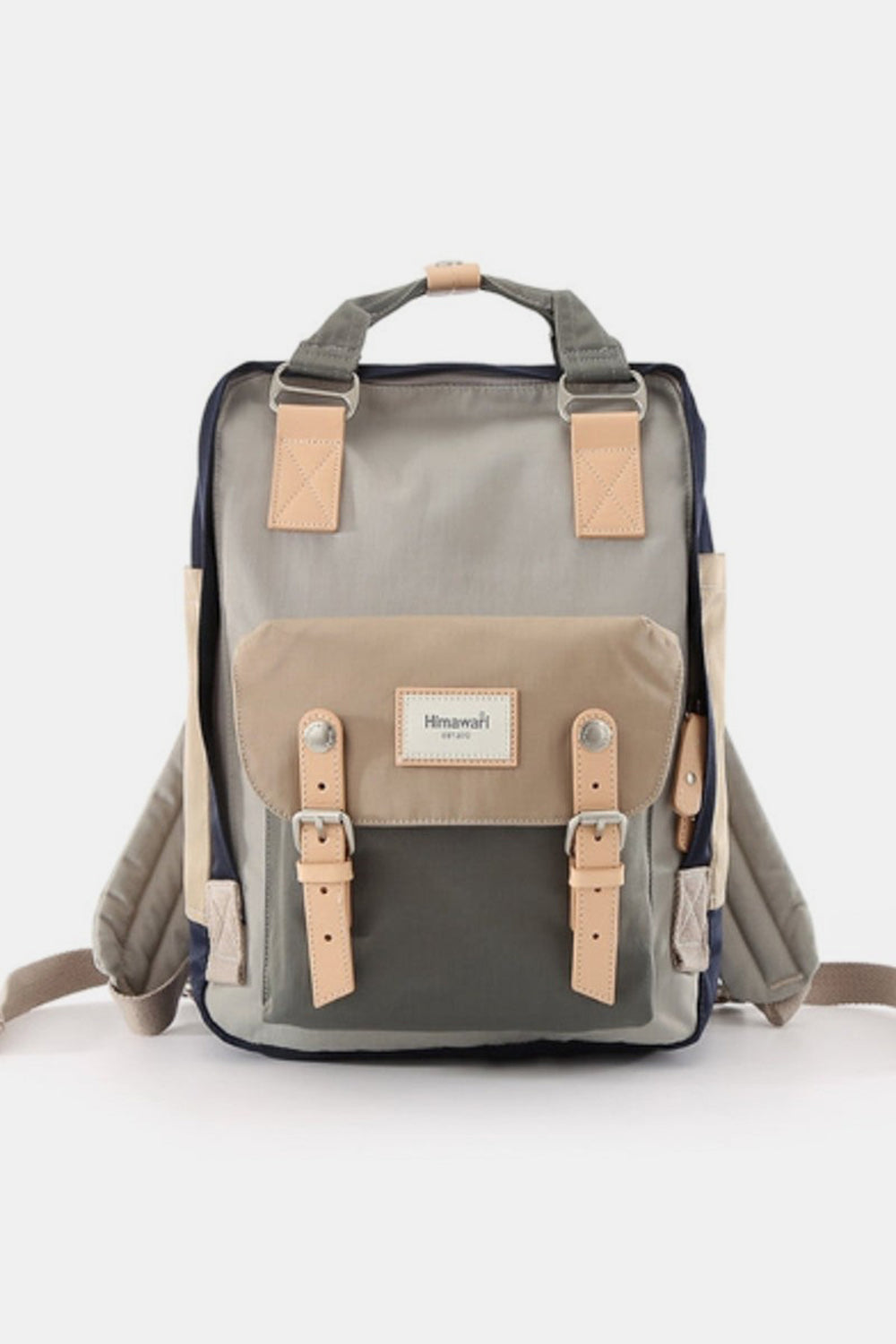 Contrast Waterproof Nylon Backpack Bag - 21 COLORS HIMAWARI
