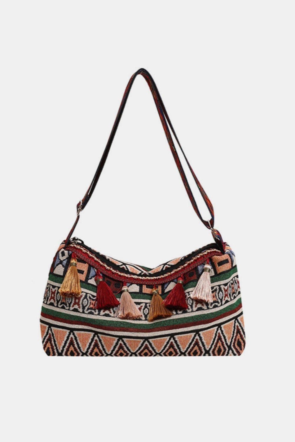 Tassel Adjustable Strap Shoulder Bag - 6 COLORS L@K@Q