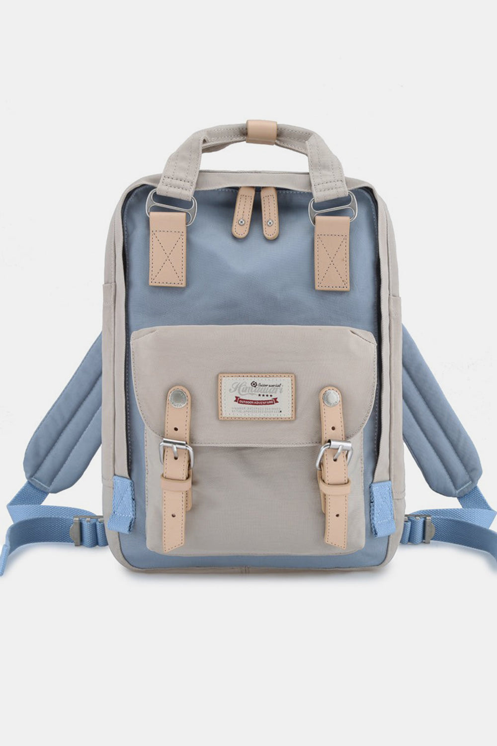 Contrast Waterproof Nylon Backpack Bag - 21 COLORS HIMAWARI