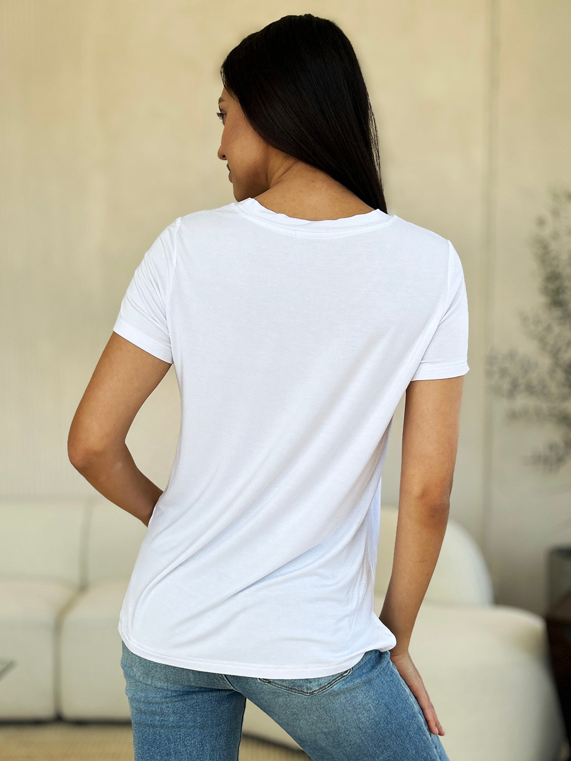 BASIC BAE Full size Round Neck Short Sleeve T-Shirt - 7 COLORS