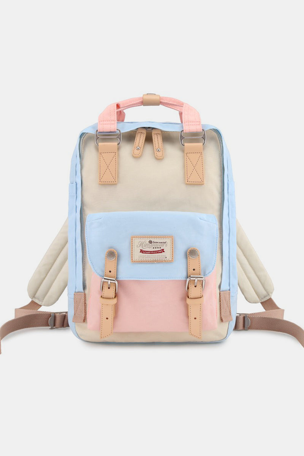 Contrast Waterproof Nylon Backpack Bag - 21 COLORS HIMAWARI