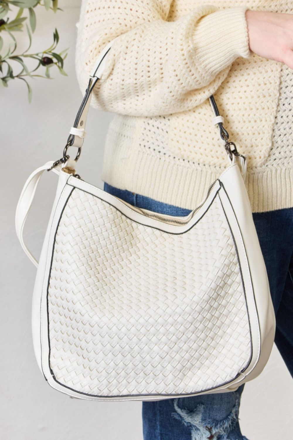 SHOMICO Weaved Vegan Leather Handbag - 2 COLORS SHOMICO