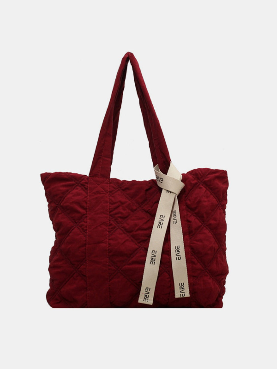 Quilted Nylon Large Tote Bag- 5 COLORS Z.B.X.B