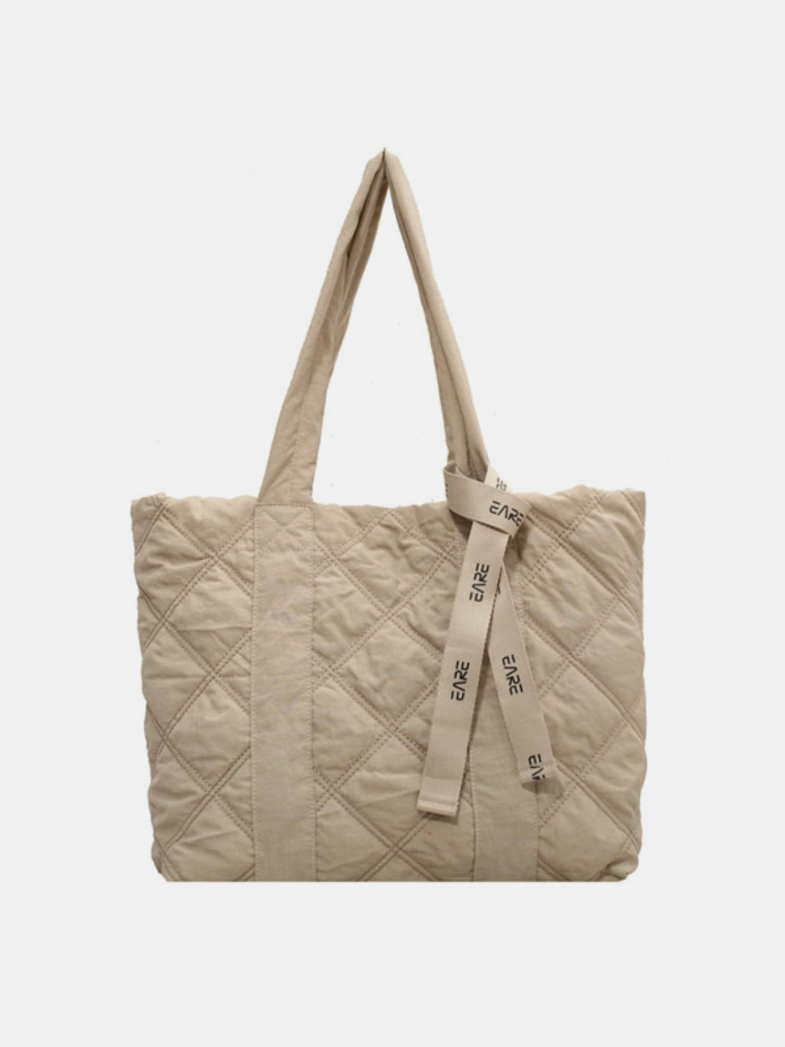 Quilted Nylon Large Tote Bag- 5 COLORS Z.B.X.B