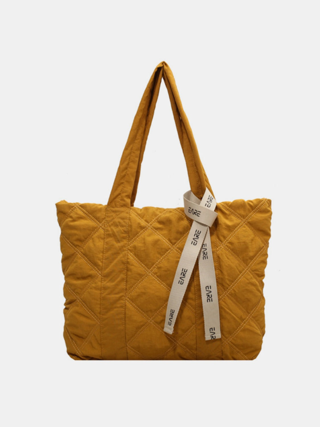 Quilted Nylon Large Tote Bag- 5 COLORS Z.B.X.B