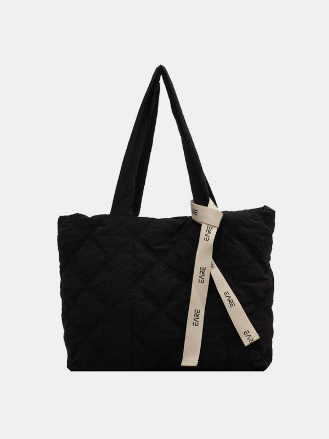 Quilted Nylon Large Tote Bag- 5 COLORS Z.B.X.B