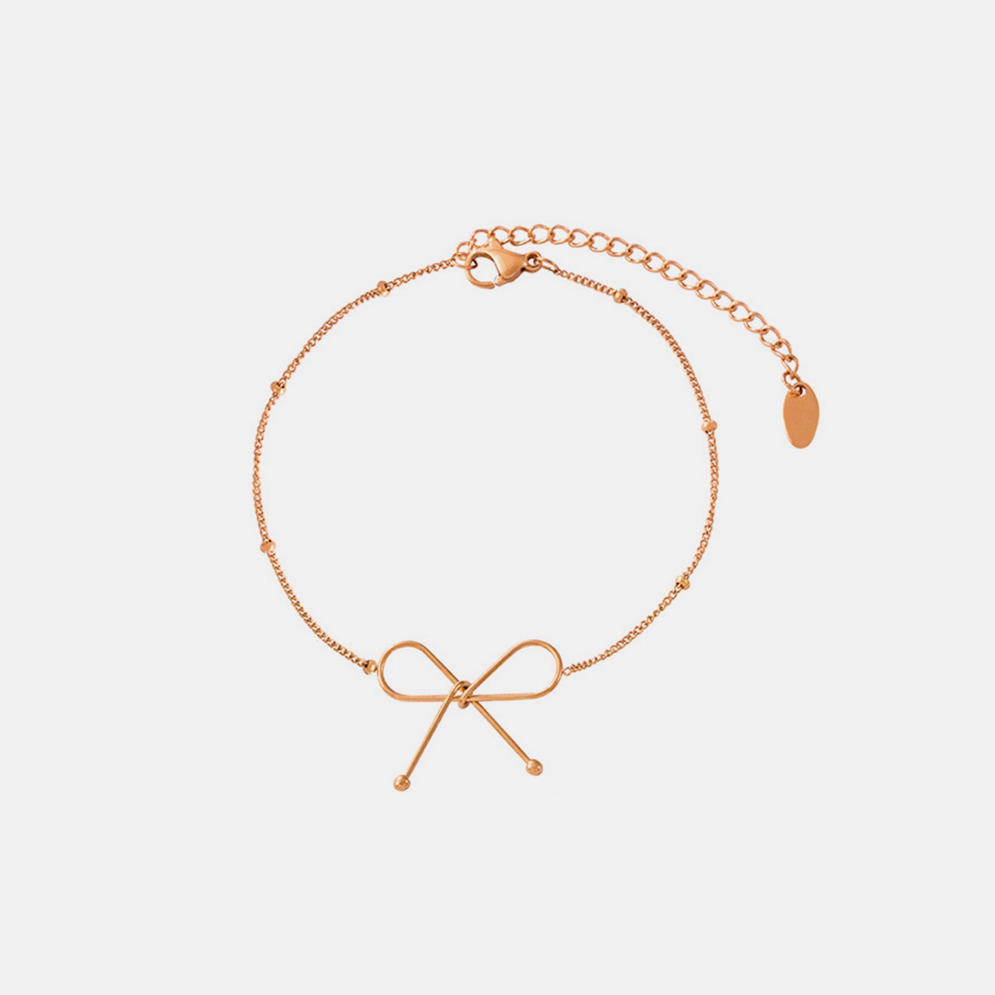 Titanium Steel Bow Bracelet - 3 COLORS M^L