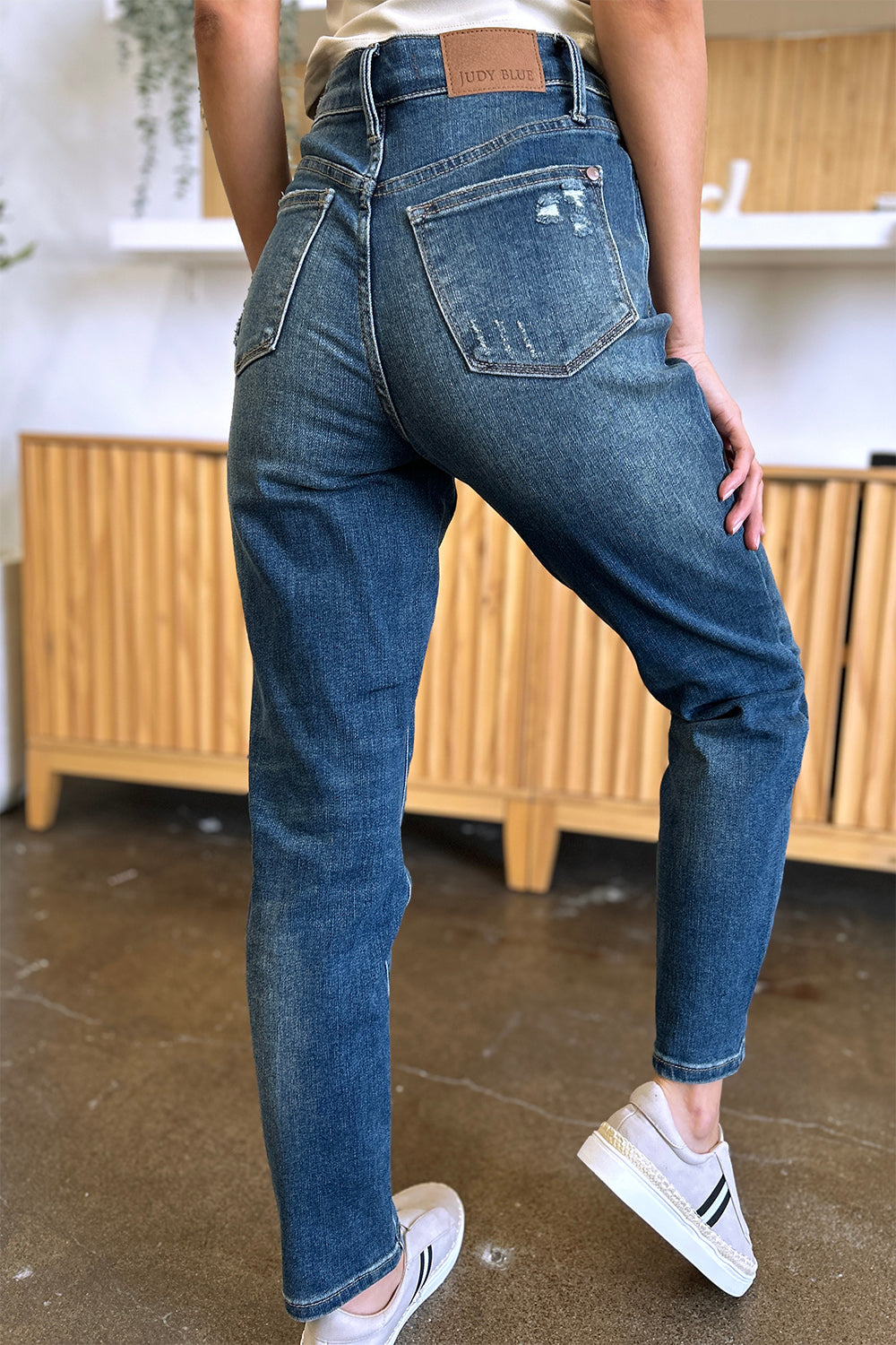 Inseam 30" FULL size Tummy Control High Waist Slim Jeans JUDY BLUE