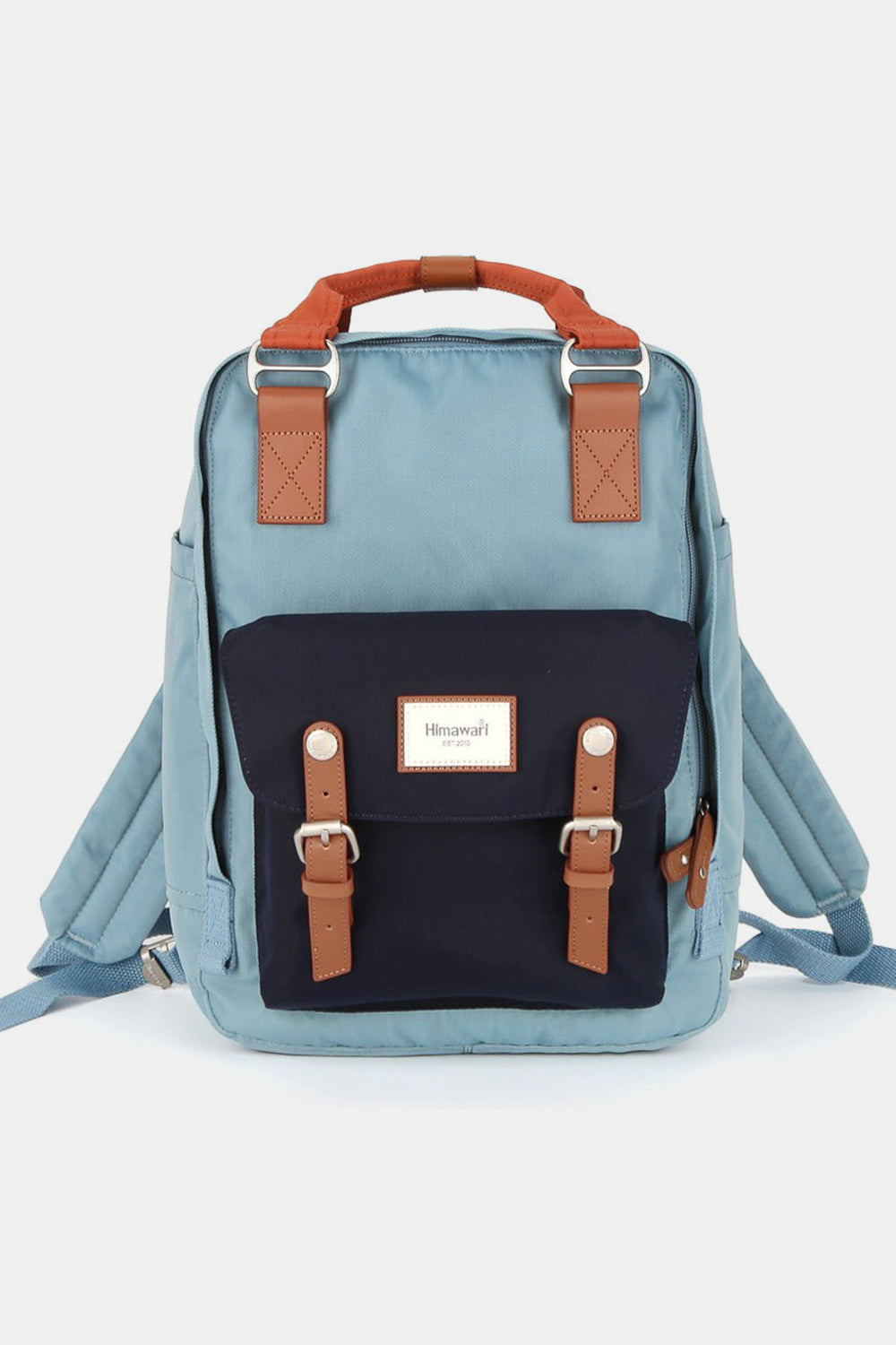 Contrast Waterproof Nylon Backpack Bag - 21 COLORS HIMAWARI