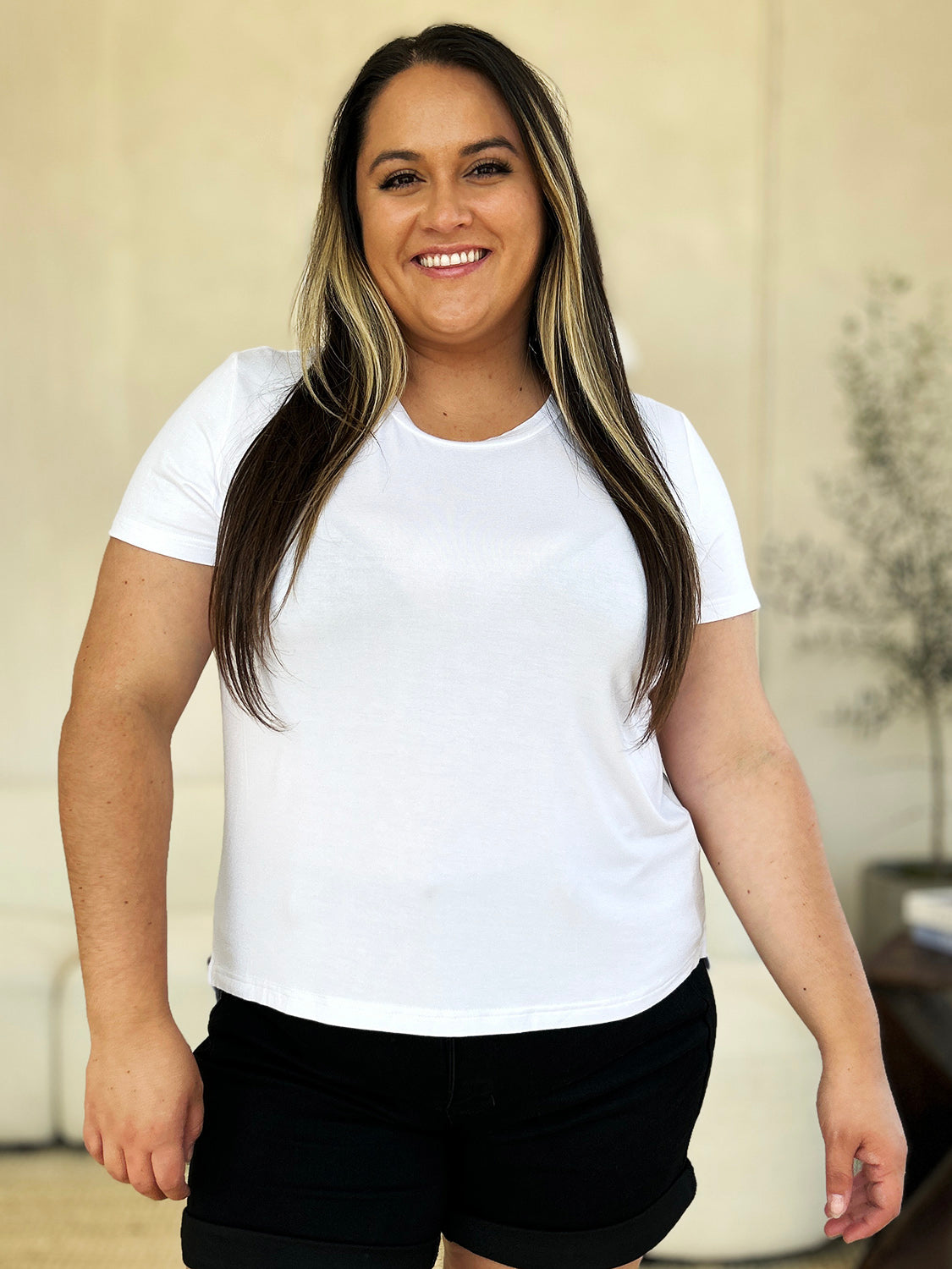 BASIC BAE Full size Round Neck Short Sleeve T-Shirt - 7 COLORS