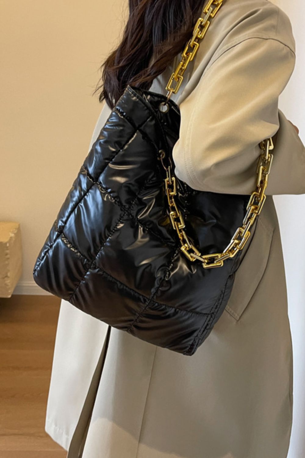 Bubble Texture Chain Handbag - 4 COLORS M@S@X@B