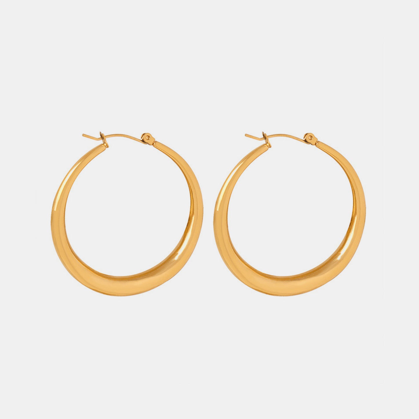 18K Gold-Plated Hoop Earrings  M^L