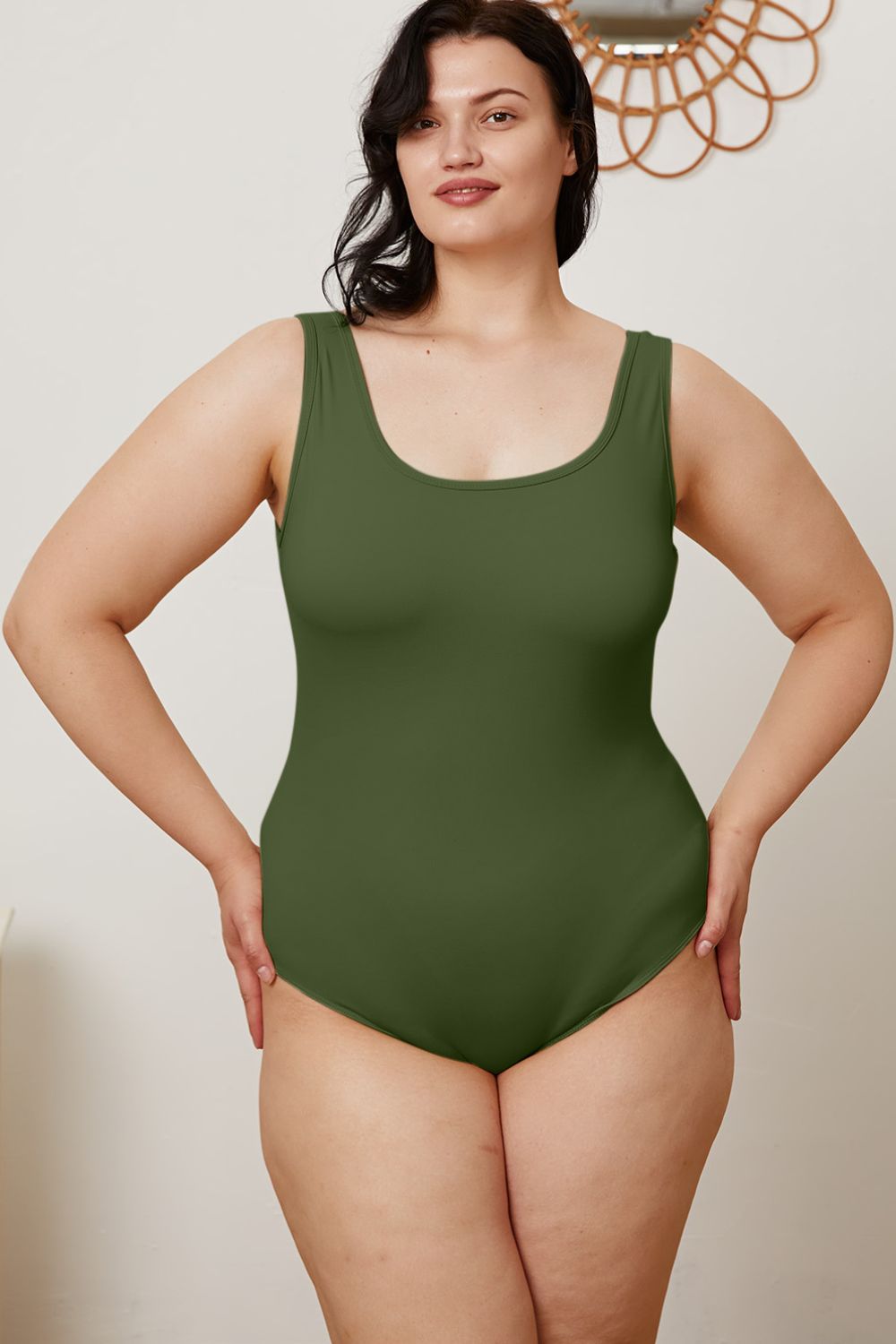 BASIC BAE Square Neck Sleeveless Bodysuit - 5 COLORS