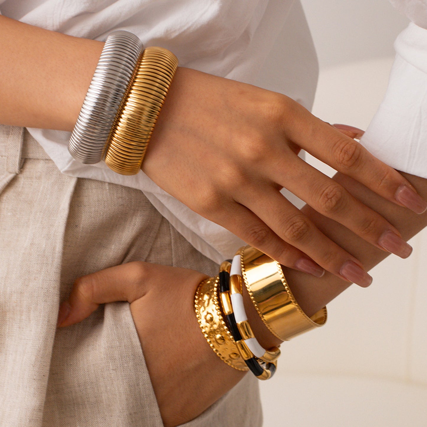 18K Gold-Plated Stainless Steel Bracelet - 6 STYLES Jack&Din