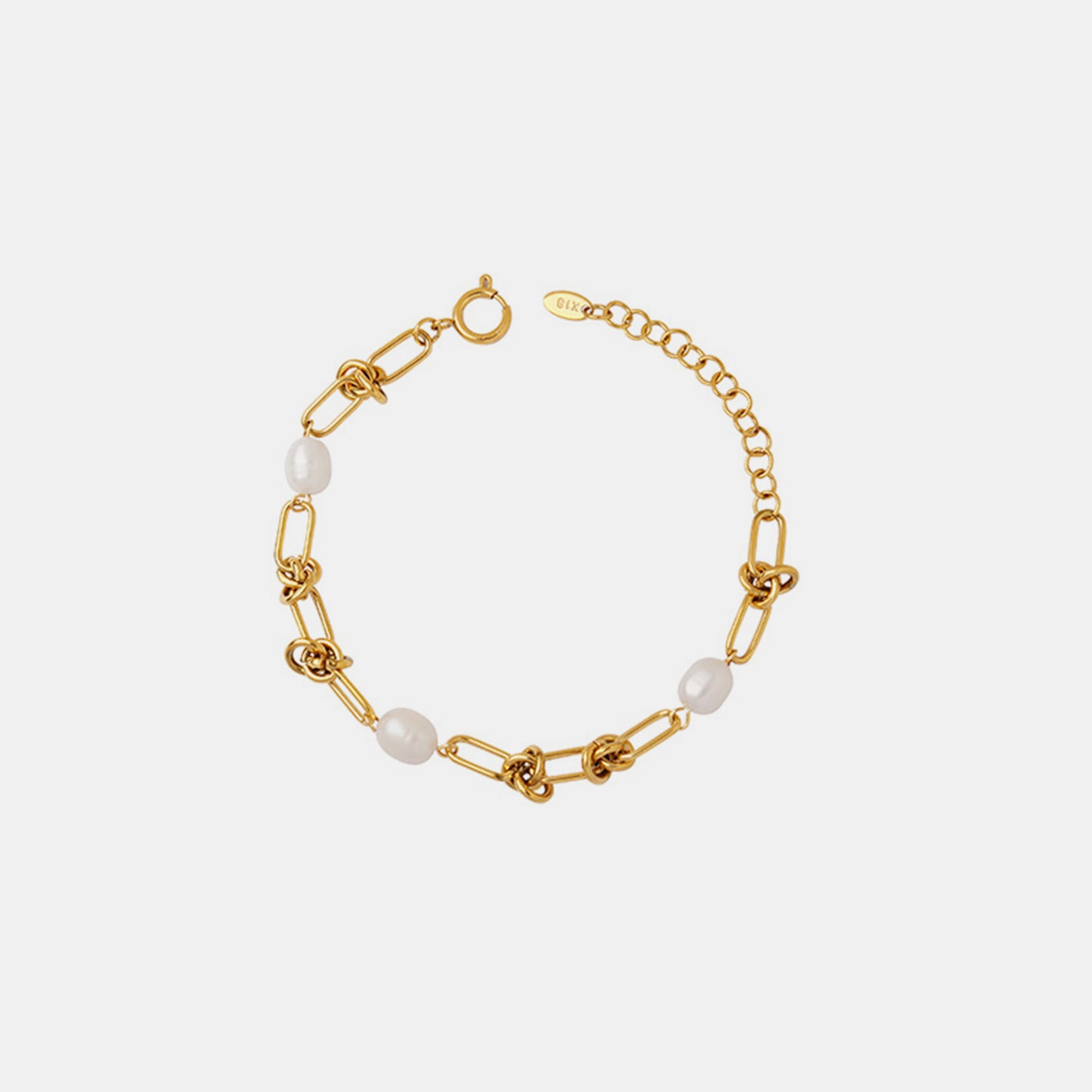 Freshwater Pearl Titanium Steel Bracelet - 2 COLORS  M^L