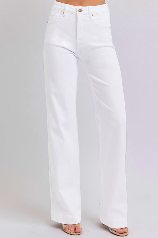 Inseam 32" - 33"  FULL size High Waist Straight Jeans  RISEN