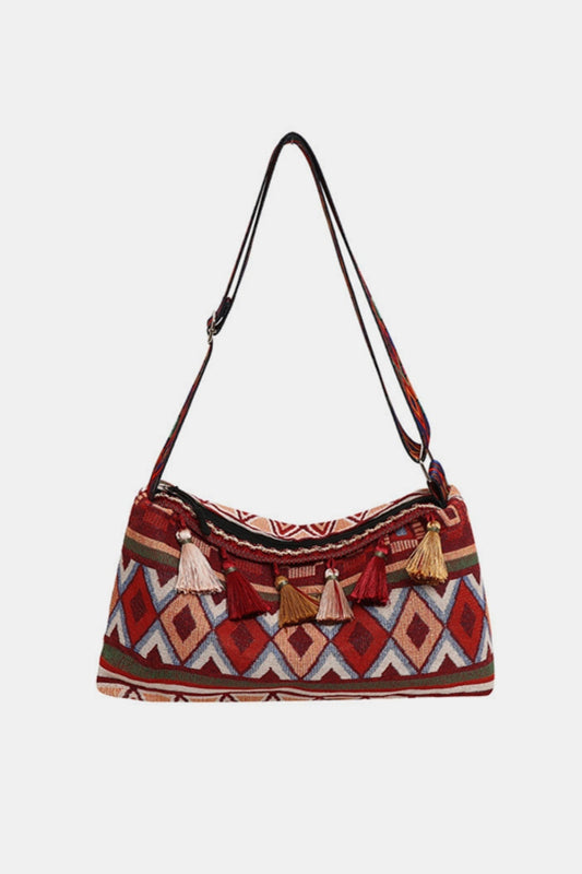 Tassel Adjustable Strap Shoulder Bag - 6 COLORS  L@K@Q