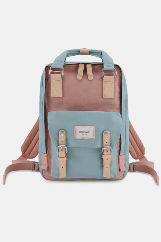 Contrast Waterproof Nylon Backpack Bag - 21 COLORS  HIMAWARI