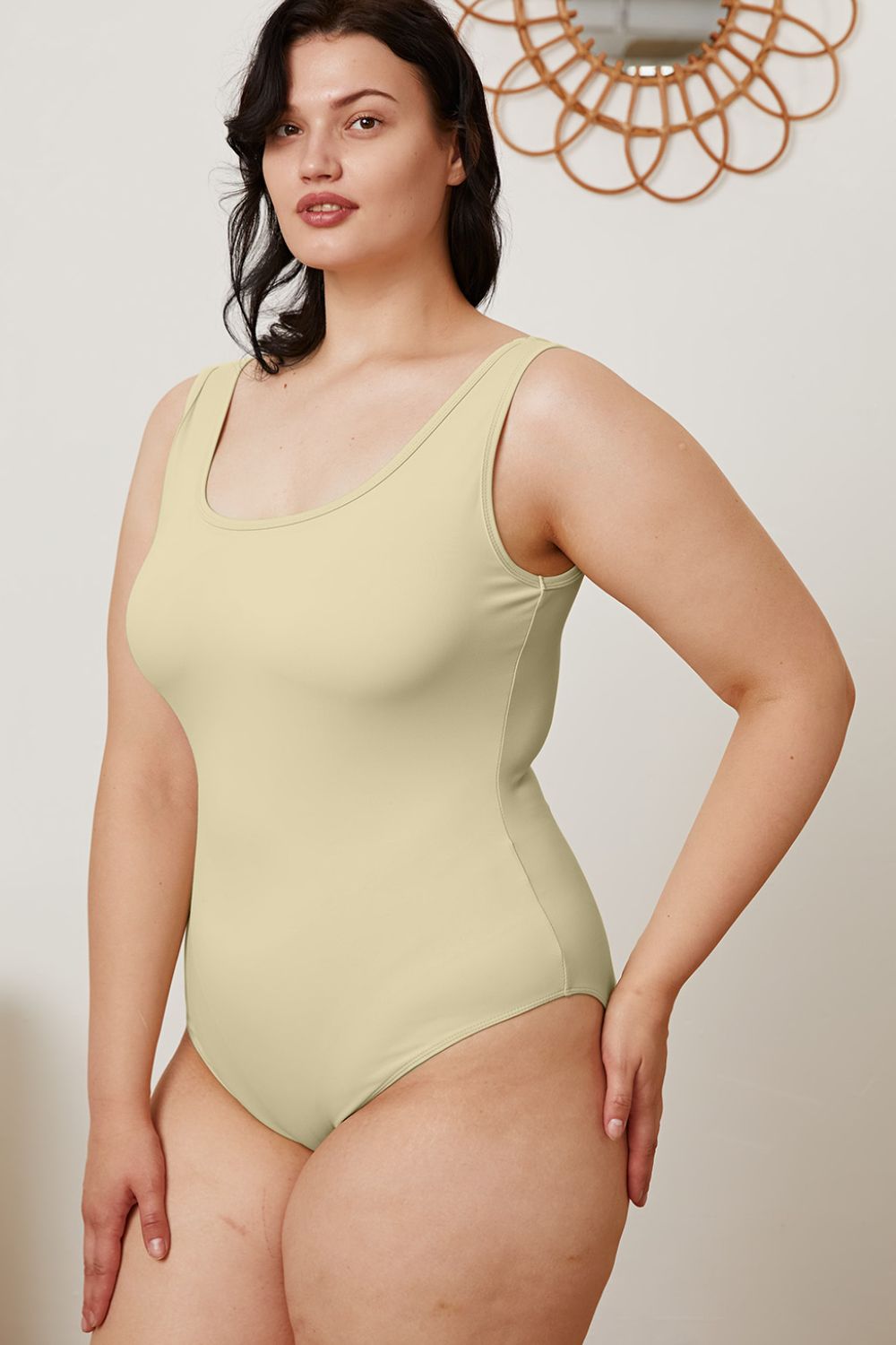 BASIC BAE Square Neck Sleeveless Bodysuit - 5 COLORS