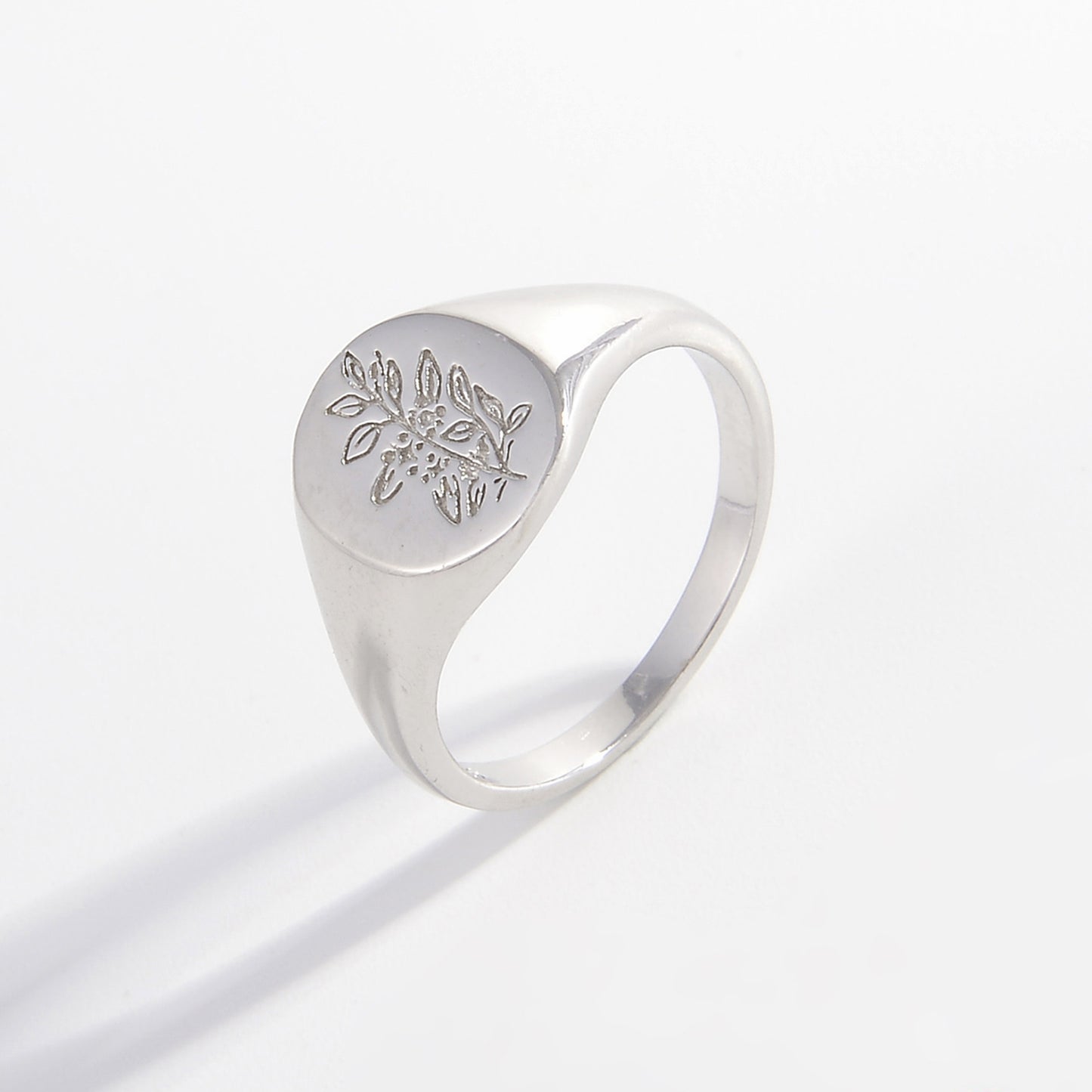 925 Sterling Silver Signet Ring  J&X