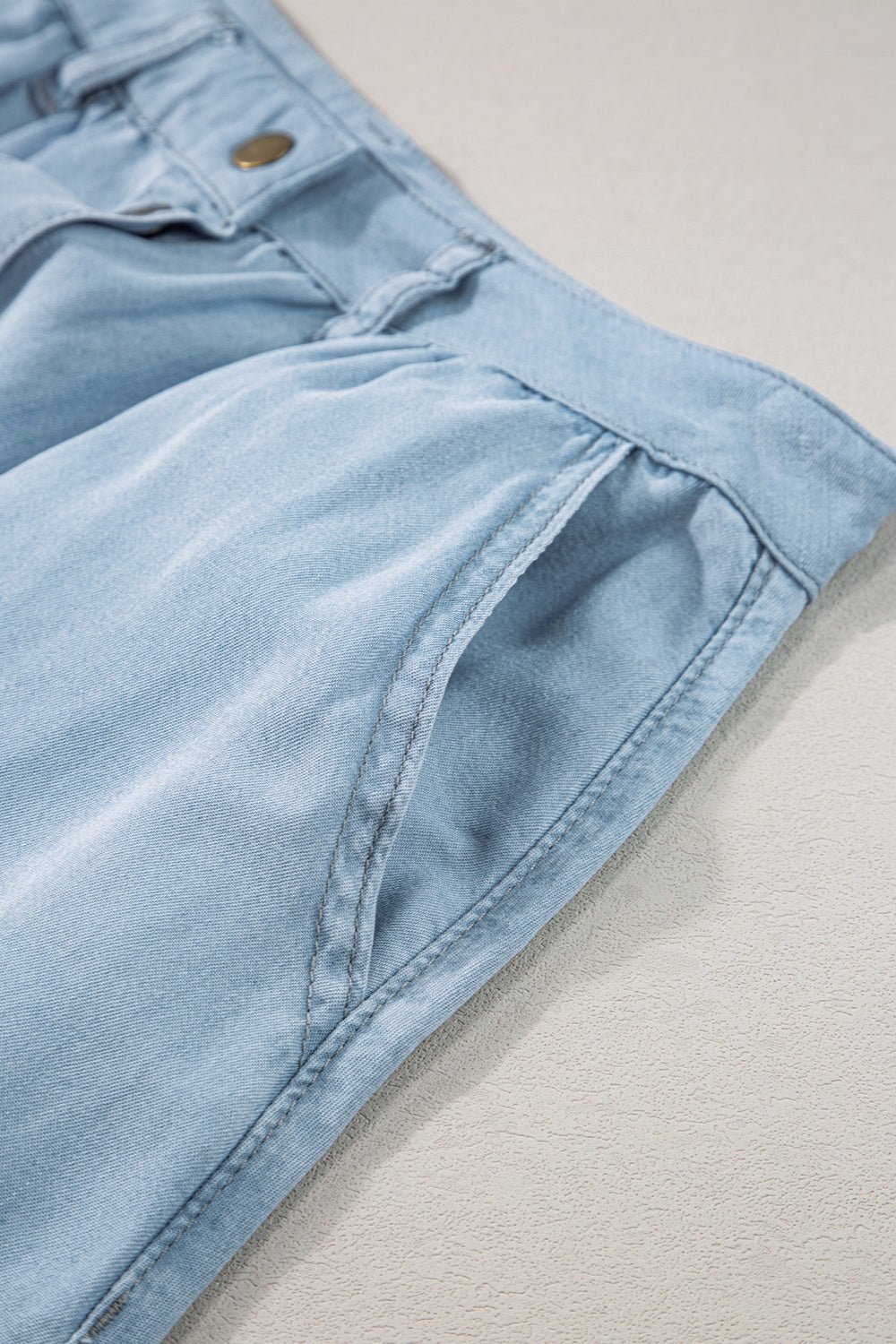 Snap Down High Waist Denim Skirt  -2 COLORS SYNZ