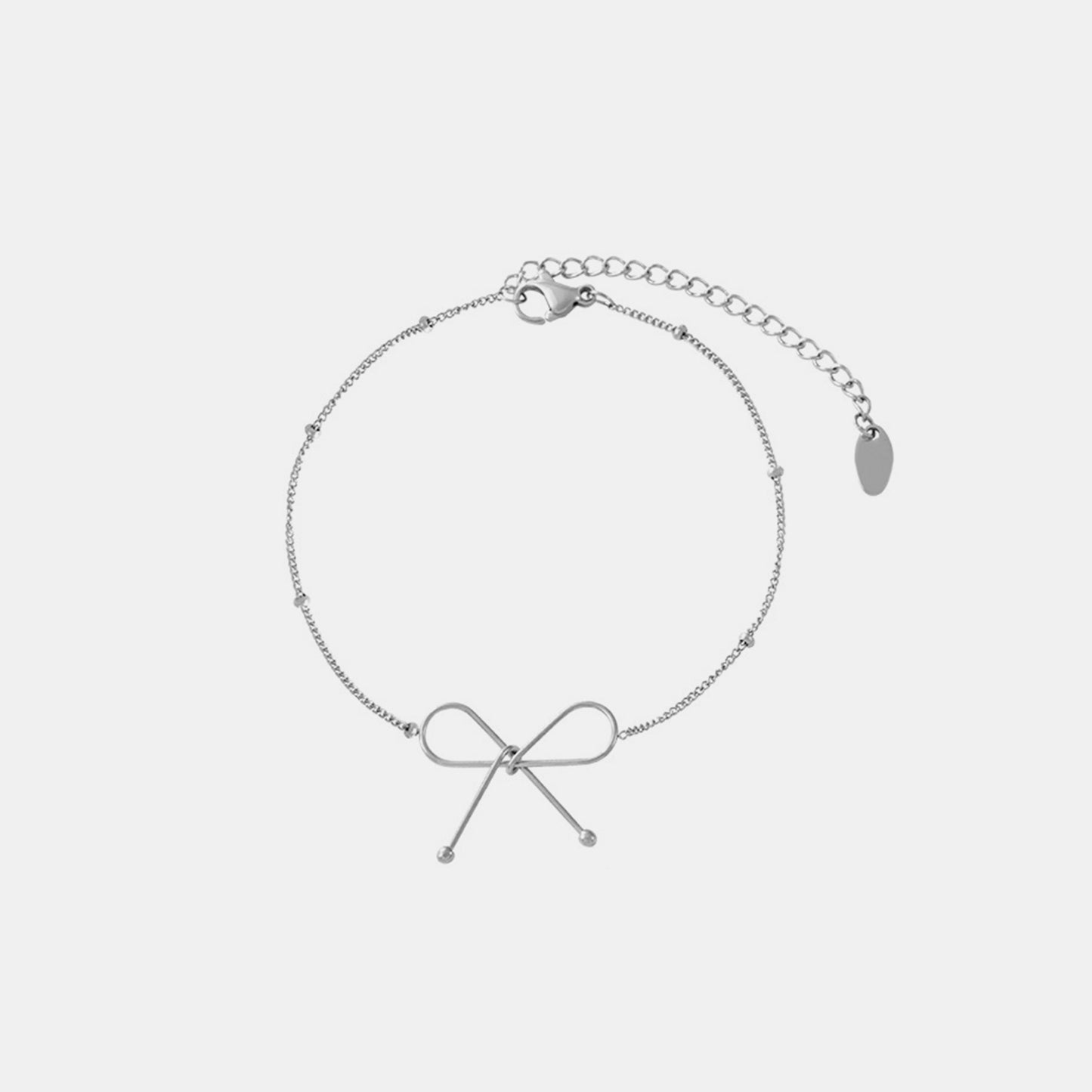 Titanium Steel Bow Bracelet - 3 COLORS  M^L