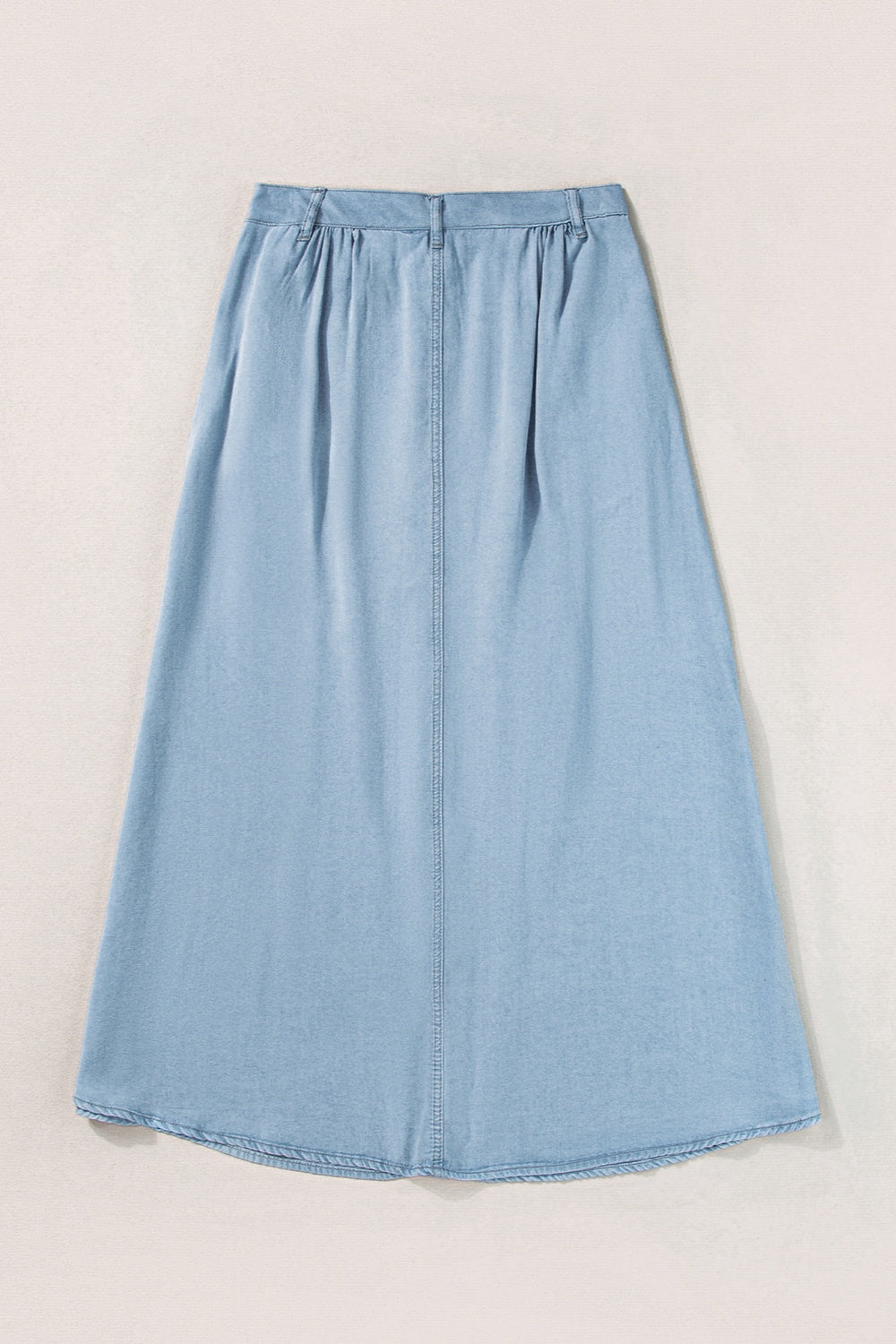 Snap Down High Waist Denim Skirt  -2 COLORS SYNZ