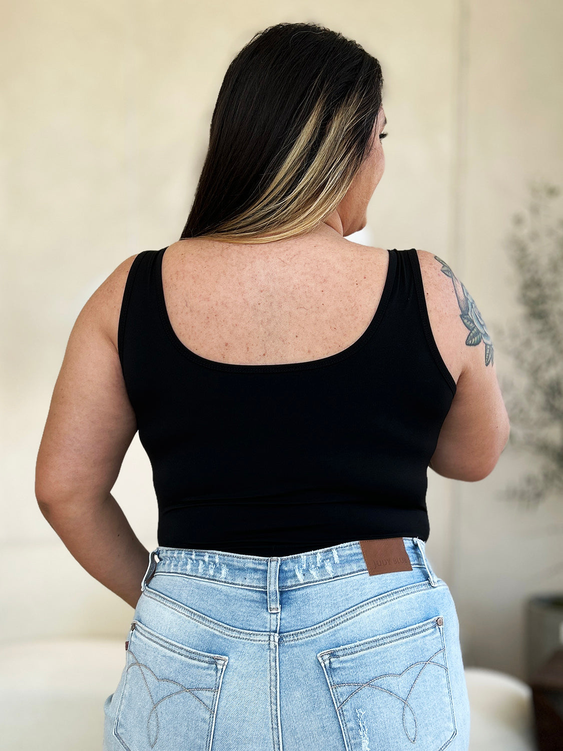 BASIC BAE Square Neck Sleeveless Bodysuit - 5 COLORS