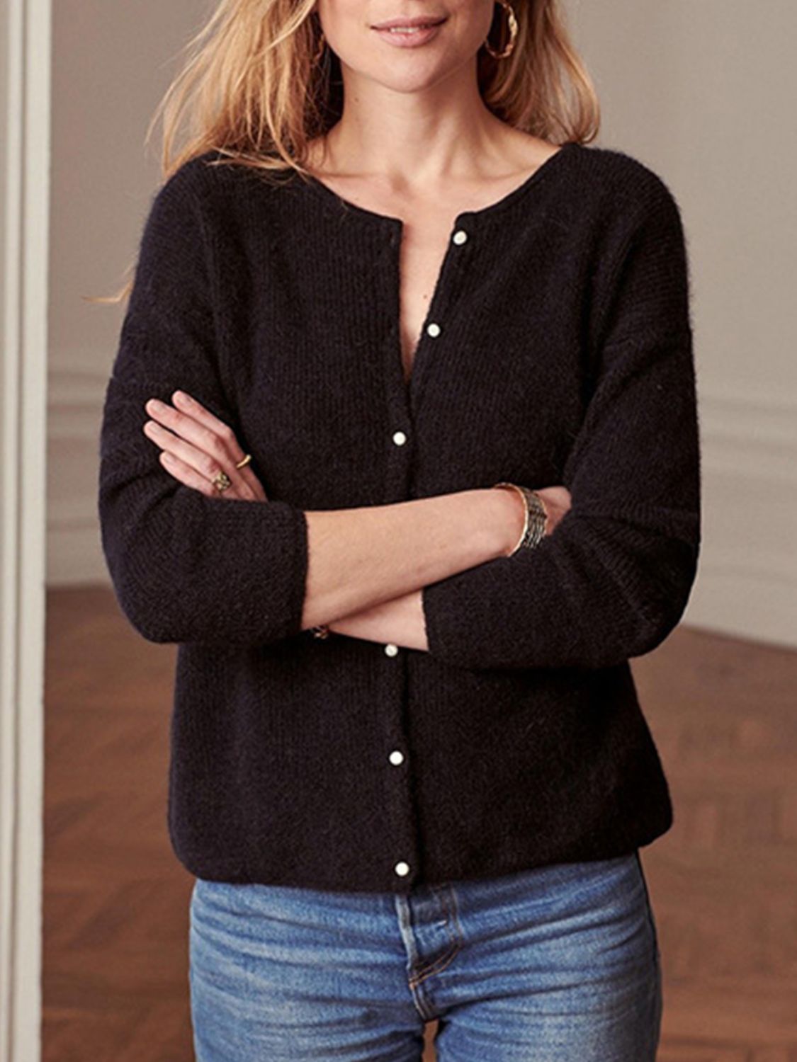 Button Down Long Sleeve Sweater - 7 COLORS  G.Z.Z.X