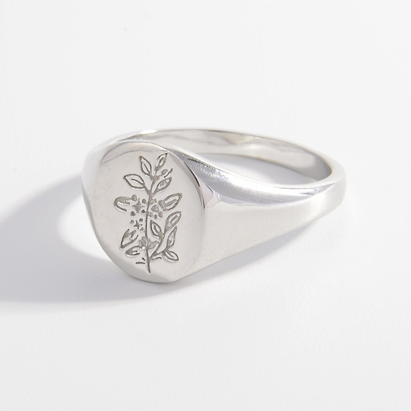 925 Sterling Silver Signet Ring  J&X