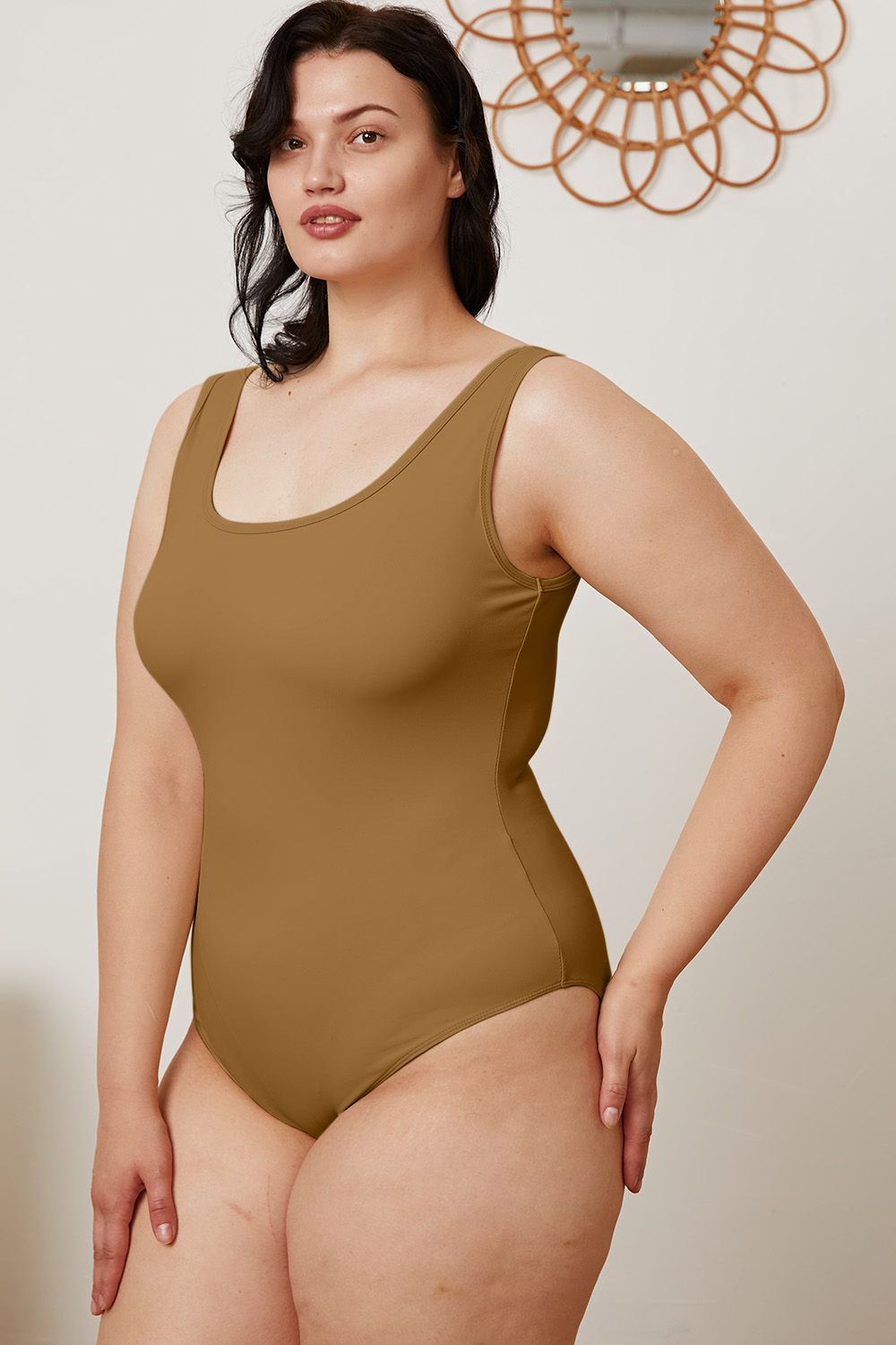 BASIC BAE Square Neck Sleeveless Bodysuit - 5 COLORS