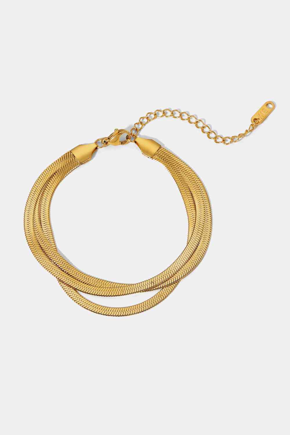 Triple-Layered Snake Chain Bracelet  JACK&DIN