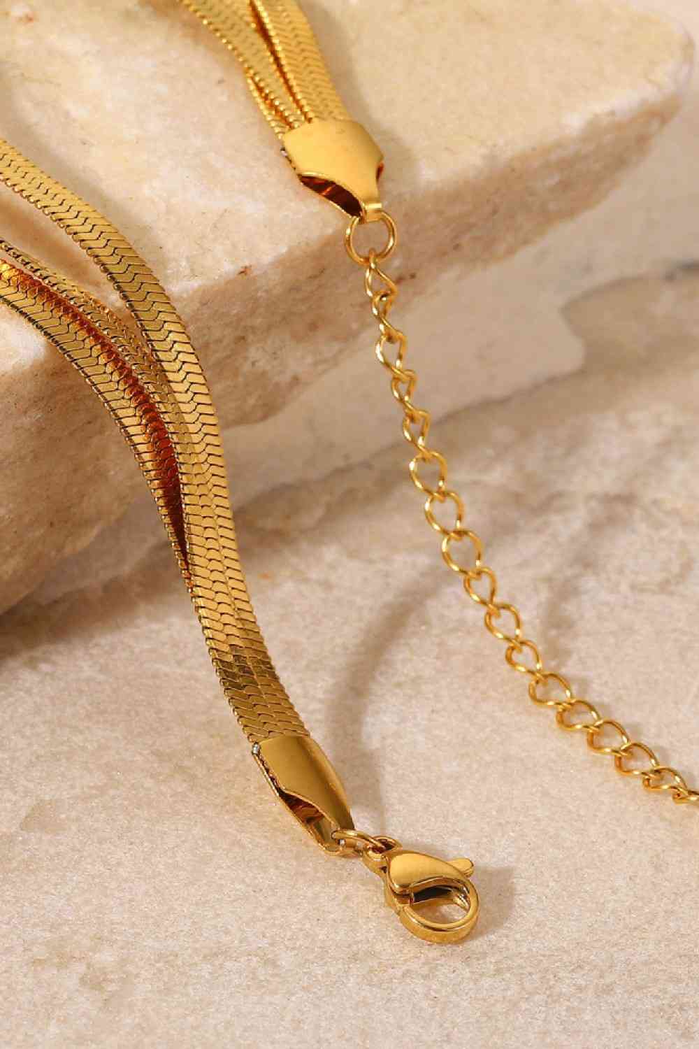 Triple-Layered Snake Chain Bracelet  JACK&DIN